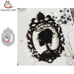 Catlove Halloween Skull Frame Metal Cutting Dies Scrapbooking Mold Stencil Die Cuts Card Making DIY Craft Embossing New Dies For