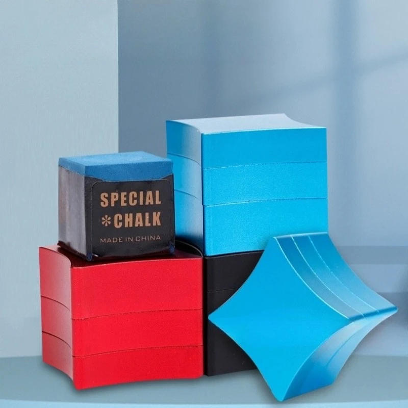 Description Picture 2 of itemSquare Cue Chalk Holder Portable Magnetic Pool Cue Chalk Holder with 3-Section Aluminum Alloy Case Snooker for Carrying