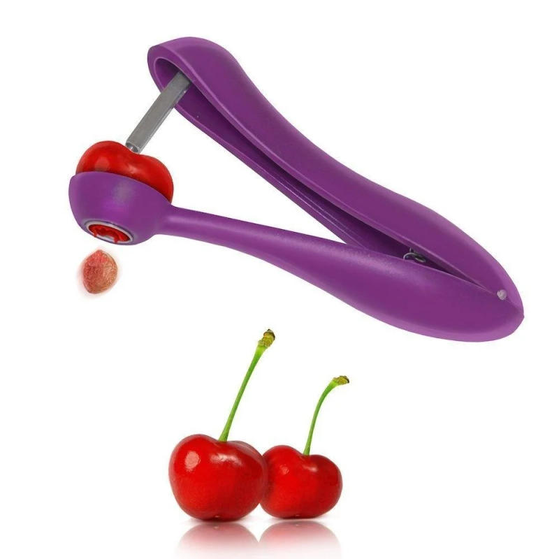 Description Picture 2 of itemPitter Cherry Seed Tool Cherries Creative Kitchen Gadgets Fashionable Easy Cherry Fruit Core Seed Remover Fast Enucleate Squeeze