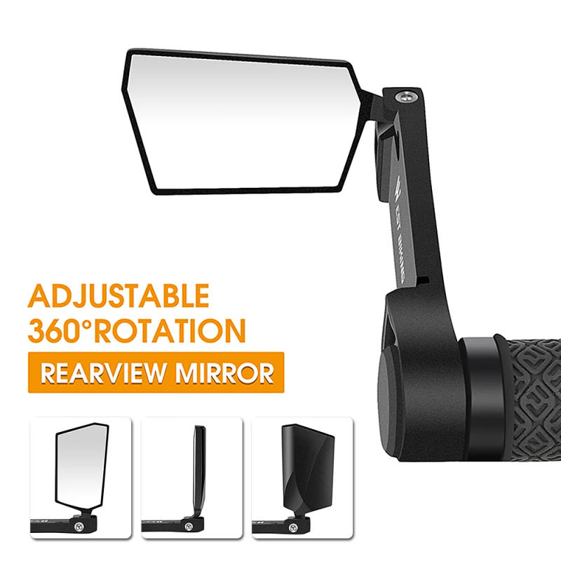 Description Picture 6 of item2pcs Cycling Rear View Mirror Bike Mirror Foldable 360 Degree Rotating Rearview Bicycle Mirrors Handlebar Safety Mirror