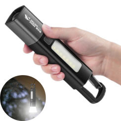 Super Bright Flashlight Camping Powerful Flashlight Ultra Bright Power Bank Zoomable LED Torch Light for Outdoor Hiking Fishing
