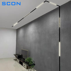Scon Led Rail Light 10W 15W 30W 90 Degree Floodlight Spot Lamp Luminaire Linear Indoor Lighting Modern Magnetic Track Light