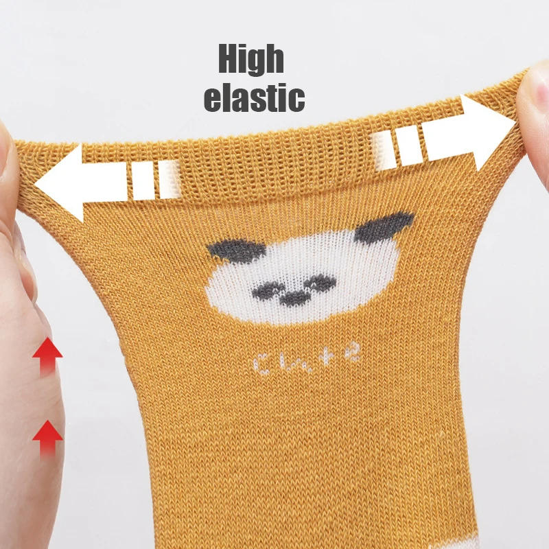 Description Picture 3 of item3 Pairs Baby Socks Soft Children Kids Socks Breathable Cartoon Kids Boys Girl Socks For Toddler