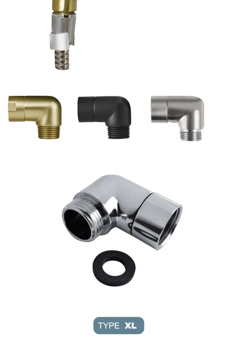 Description Picture 6 of item90°135° Head Shower Adapter G1/2 Handheld Toilet Bidet Adapter Faucet Sprayer Top Head Shower Connector Angle Male Female Thread