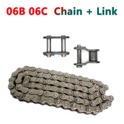 06B 06C Roller Chain / Chain Links Connector Industrial Transmission Single Row Chain Pitch 9.525mm for 06B 06C Sprocket