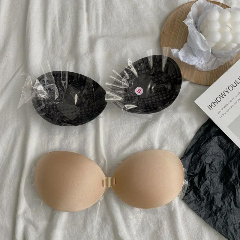 Description Picture 6 of itemInvisible Strapless Adhesive Stick Bra Strapless Push Up Bras Women Sexy Backless Lingerie Seamless Silicone Bralette Underwear