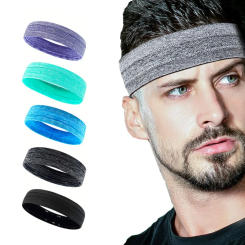 Outdoor Sports Headband Portable Fitness Hair Bands Man Woman Hair Wrap Brace Elastic Cycling Yoga Running Exercising Sweatband