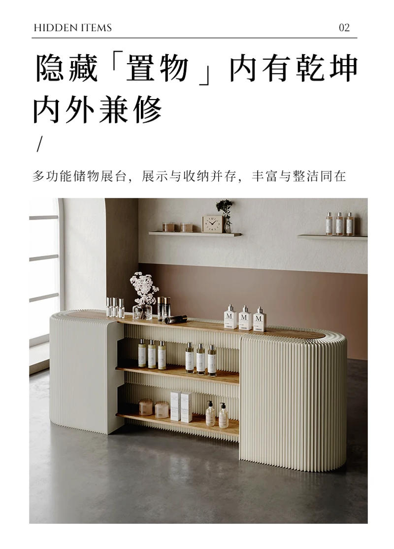 Description Picture 6 of itemParental Advisory Reception Counter For Beauty Salon Shop Counter Reception Desk Nail Salon Mobili Di Lusso Office Furniture