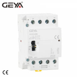 GEYA Manual Contactor 4P 40A 63A 2NO2NC  or 4NO 220V Din rail Household AC Modular Contactor