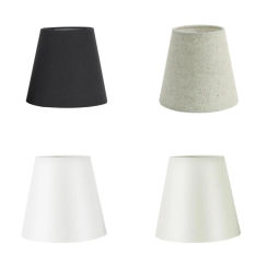 3 Pack Lamp Shades Clip On Lampshade Soft Lighting Decors PVC Fabric Texture Elegant Lighting Accessories for Lighting