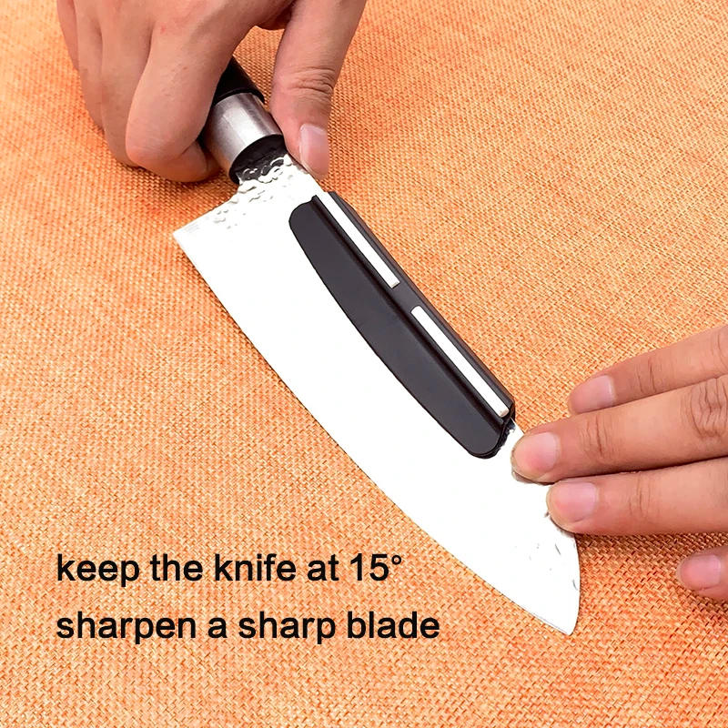Description Picture 3 of itemProfessional Plastic Angle Guide Sharpening Stone Accessories Kitchen Knife Sharper Blade Sharp Diamond Tools Knife Sharpener