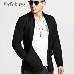 Spring Summer Thin Long-sleeved Cardigan Jackets Fashion Men's Slim Casual High Street Personalized Top Overcoat Male Clothes