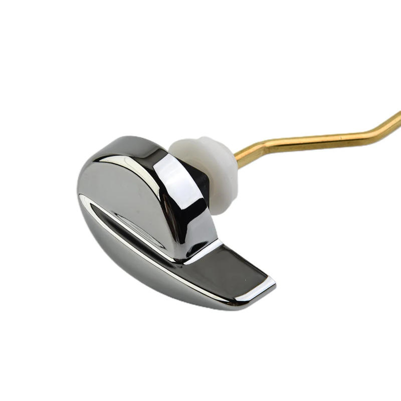 Description Picture 6 of itemFor Toilet Handle Flush Lever Handle Replacement Tank Toilet Tools Zinc Alloy+copper Accessories Brand New