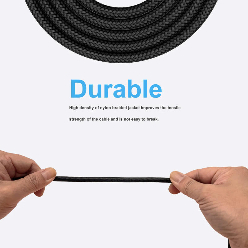 Description Picture 4 of itemXDSPLO XLR Microphone Cable Male to Female 3 Pin Nylon Braided For Studio Recording and Live Production 10ft/3M 6ft/2M