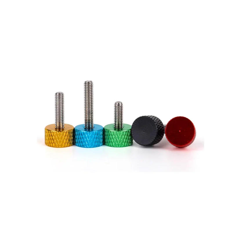 Description Picture 2 of itemFlat Headed Aluminum Oxide Colored Aluminum Hand Screws / Decorative Bolts / Computer Case Modification Screws M3-M8