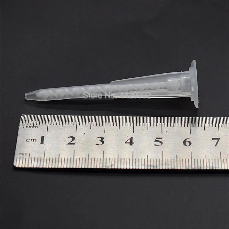 Description Picture 3 of itemEpoxy Glue 50ml Black 1:1 Adhesive -50℃-120℃ Repair Metal Ceramic Glass Plastic with 5pcs Static Mixer Nozzles 17 Elements