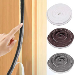 1roll 10m Door Window Seal Strip Self Adhesive Door Window Strip Soundproof Dustproof S5b8