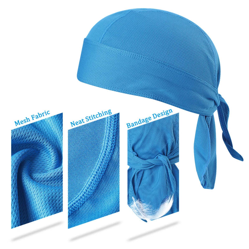 Description Picture 4 of itemBicycle Headband Sweat-wicking Cap Cycling Headscarf Quick-dry Sun-Protective Hat Head Scarf for Outdoor Cycling Sport Bandana