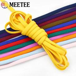 5/10M 5mm Meetee Nylon Elastic Band Ear Hanging Rope Strench Rubber Ropes Mask String Oil Core Belt Elastics Cord Sewing Crafts
