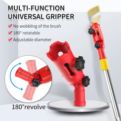 Paint Brush Extender Paint Roller Extension Pole Clamping Tool Telescopic Rod Paint Handle Tools For Painting The Ceiling