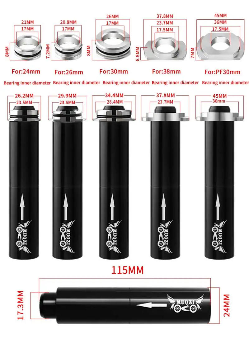 Description Picture 3 of itemMUQZI BB30 BB68 BB90 PF30 Bottom Bracket Removal Tools Bike  Bottom Bracket Thread Press-In Bottom Bracket Bearing Removal Tool