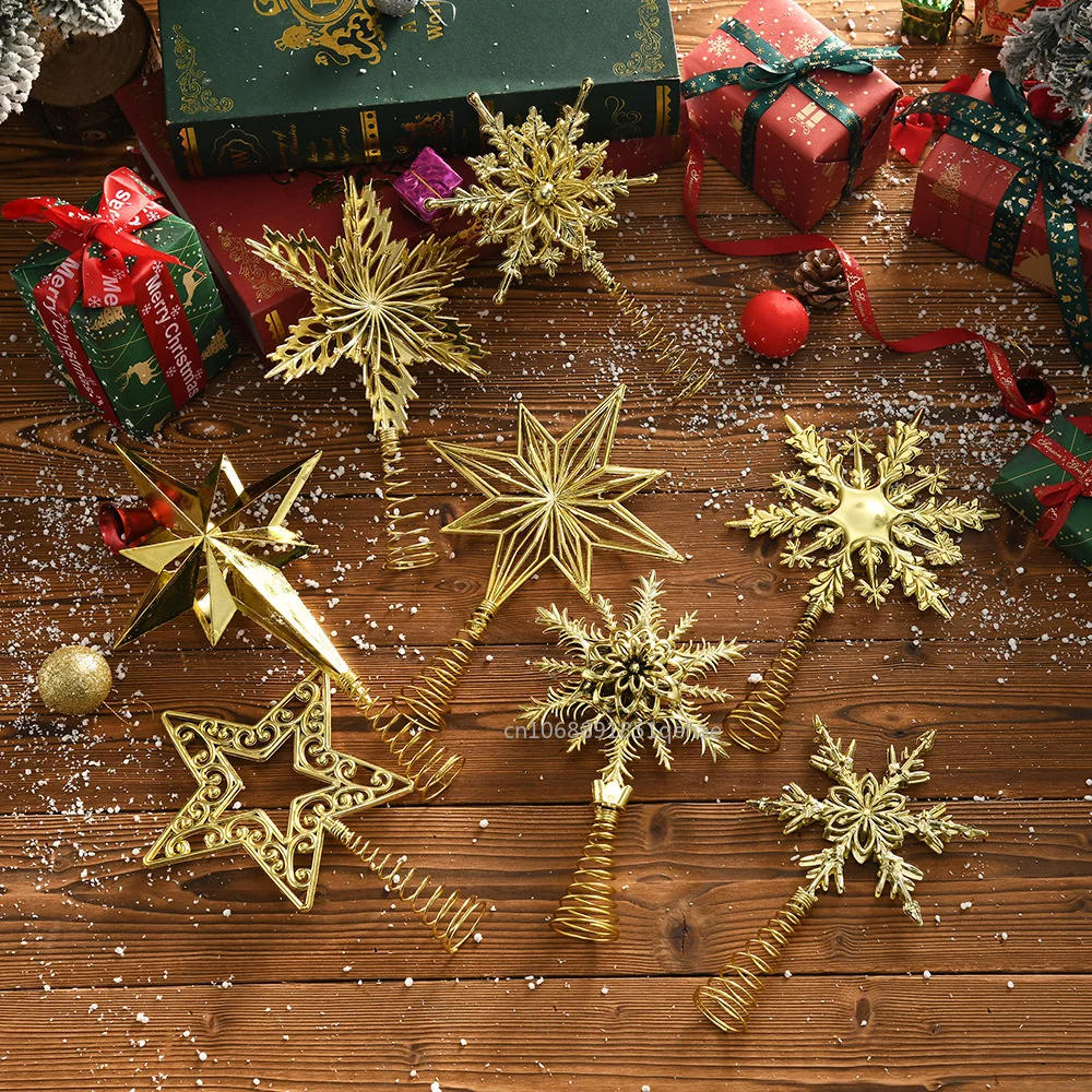 Description Picture 2 of itemChristmas Tree Toppers Star Ornaments for Christmas Home Party Decoration New Year Christmas Tree Decoration Navidad 2024