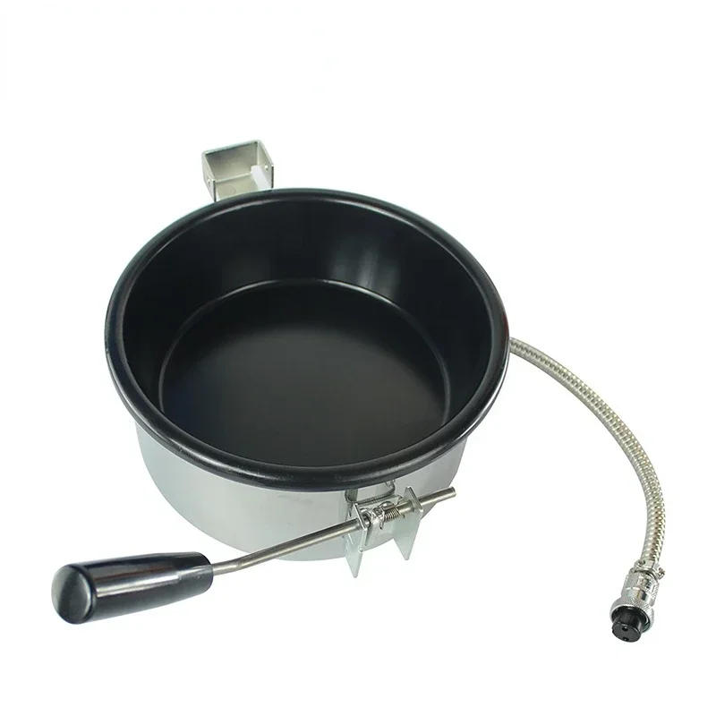 Description Picture 2 of itemCommercial 8oz Hot Air Oil Popcorn Maker Heating Pot Hand-cranked 8 Ounce Electric Popcorn Machine Accessories Parts 2/3 Holes