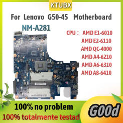 NM-A281 Mainboard.For Lenovo G50-45 Laptop Motherboard .ACLU5/ACLU6 with E1/E2/A4/A6/A8 CPU. DDR3L PC3L Motherboard 100% test OK