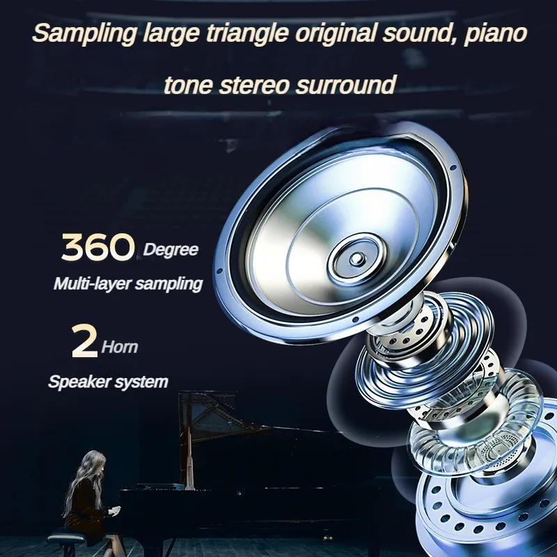 Description Picture 3 of item88 Key Intelligent Electric Piano Adult Children Professional Electronic Organ Beginners Home Musical Keyboard Instruments