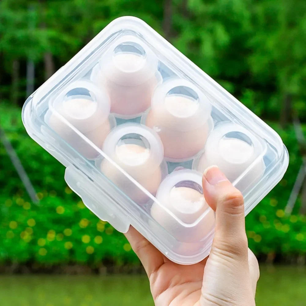 Description Picture 4 of itemEgg Holder Plastic Egg Storage Box Egg Organizer for Fridge Portable  Tray with Lid for Refrigerator Camping Hiking Outdoor
