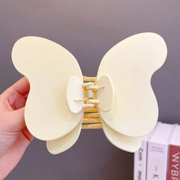 Girls Gift Double Layer Solid Color Hair Accessories Butterfly Hair Claw Large Hair Clip Korean Style Hairpin Women's Barrette