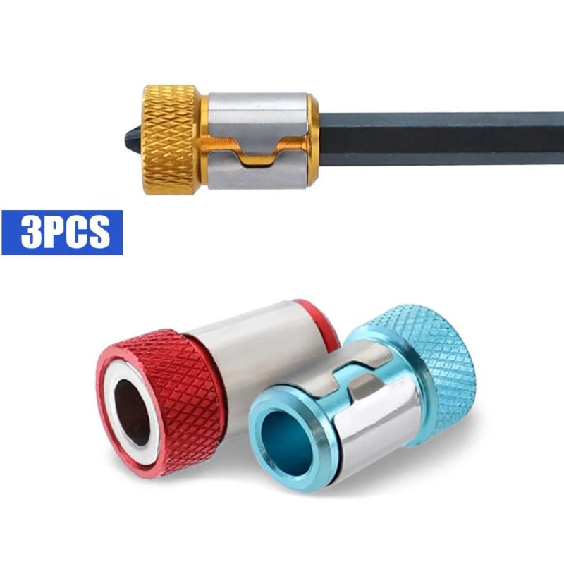 Description Picture 3 of item3pc Magnetic Bit Holder Alloy Electric Magnetic Ring Screwdriver Bit Head Strong Non-slip Magnet Ring For Phillip Bit Magnetizer