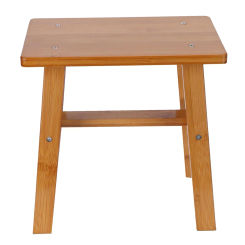 Portable Bamboo Kids Stool - Versatile Folding Bench for Home, Living Room & Bathroom