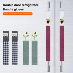Refrigerator Handle Cover Fabric Refrigerator Handle Gloves Door Knob Cover Double-door Fridge Accessories Premium Fabric Fridge