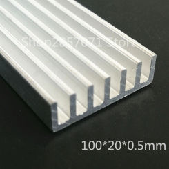 100x20x5mm  DIY aluminum Heatsink radiator heat sink Ddesigned for high power household LED light or fish tank LED devices