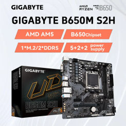 GIGABYTE B650M S2H M-ATX Motherboard 2*DDR5 M.2 PCIe 4.0 X16 4*SATA 3.0 VGA+DP AMD Ryzen 7000/8000 Series AM5