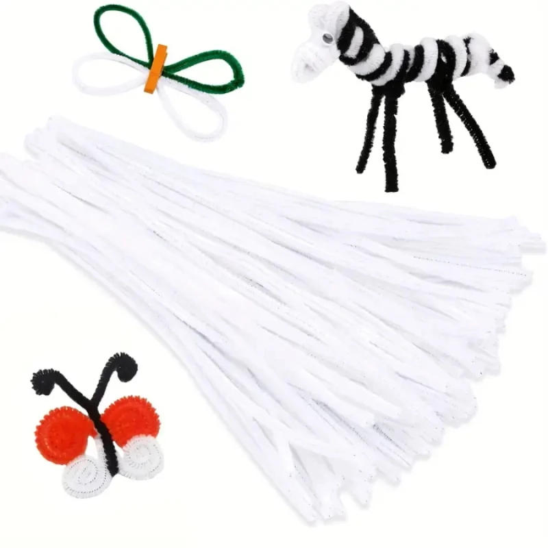Description Picture 3 of itemPipe Cleaners, Pipe Cleaners White 12 Inch, Pipe Cleaners for Crafts, 300pcs Chenille Stems, for Creative DIY Decorations
