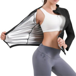 Sauna Suit Shirt Sweat Body Shaper Jacket Slimming Shapewear Waist Trainer Vest Hot Thermo Tank Tops Compression Workout Shirt