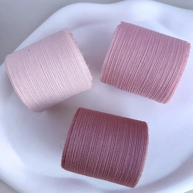 Description Picture 6 of itemSilver Sparkling Ribbon Chiffon Wrinkle Mesh Accessories Bright Silk Wrinkle Gift Box Flower Bundle Packaging Snow Yarn Ribbon