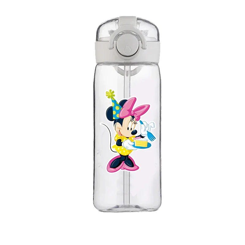 Description Picture 6 of itemIconic Brand Minnie Mouse Cute Cartoon Straw Cup Girls Children Students Drop-Resistant New Summer Water Glass Good-looking Portable