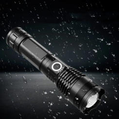 USB Rechargeable P50 LED Flashlight Torch Super Bright Rechargeable Zoom LED Tactical Torch 18650 or 26650 Battery Camp Lamp