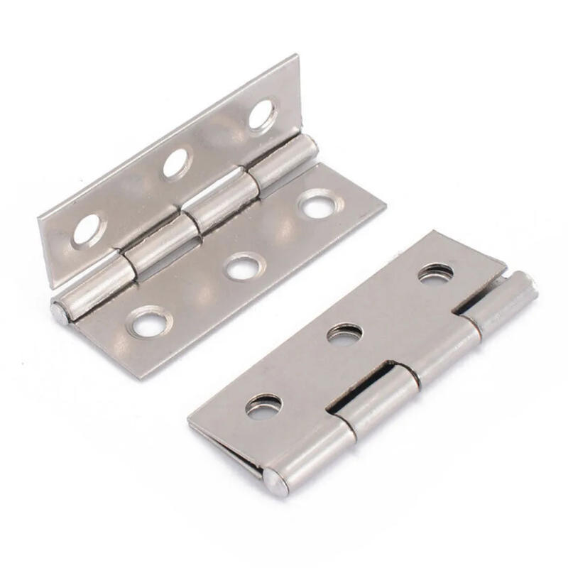 Description Picture 5 of item10Pcs 2 Inches Stainless Steel Hinges Door Connector 6 Mounting Holes For Furniture Wooden Bookcase Window Cabinet Door Fitting