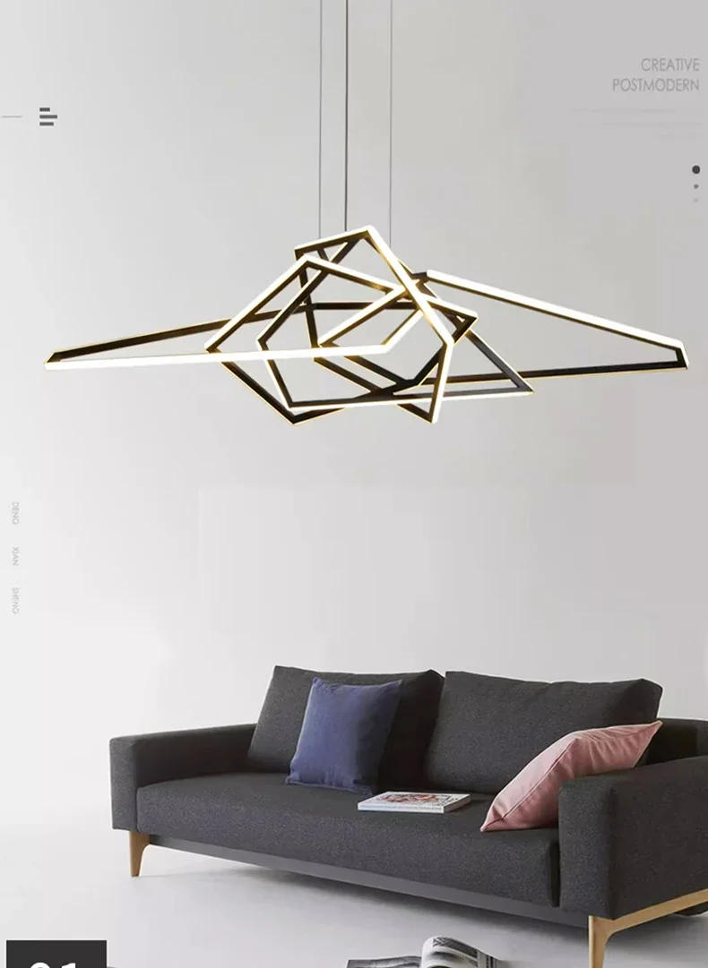 Description Picture 2 of itemNordic Modern Pendant Lights Originality Bedroom Bar Cafe Restaurant Hanging Woonkamer Indoor Ar Decoration Ceiling Chandeliers