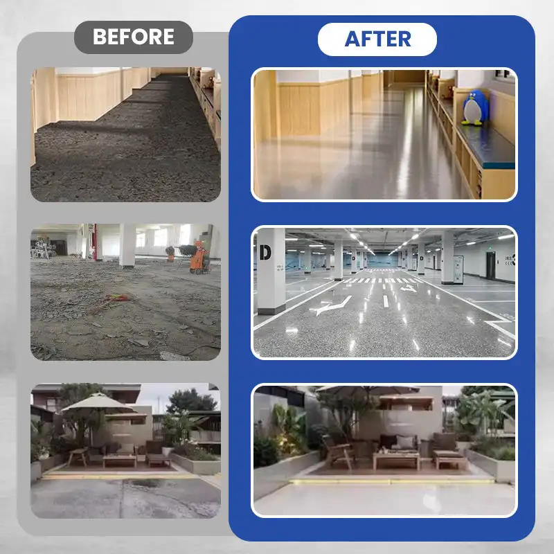 Description Picture 2 of itemHigh-Gloss Marble Effect Epoxy Floor Coating 500G Indoor Outdoor Pure Natura Anti Slip Floor Paint (Theoretical dosage:1kg/5-6㎡)