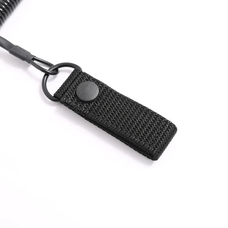 Description Picture 6 of itemElastic Lanyard Rope Tactical Anti-lost Spring Safety Strap Gun Rope For Key Ring Chain Flashlight Hunting Accessories