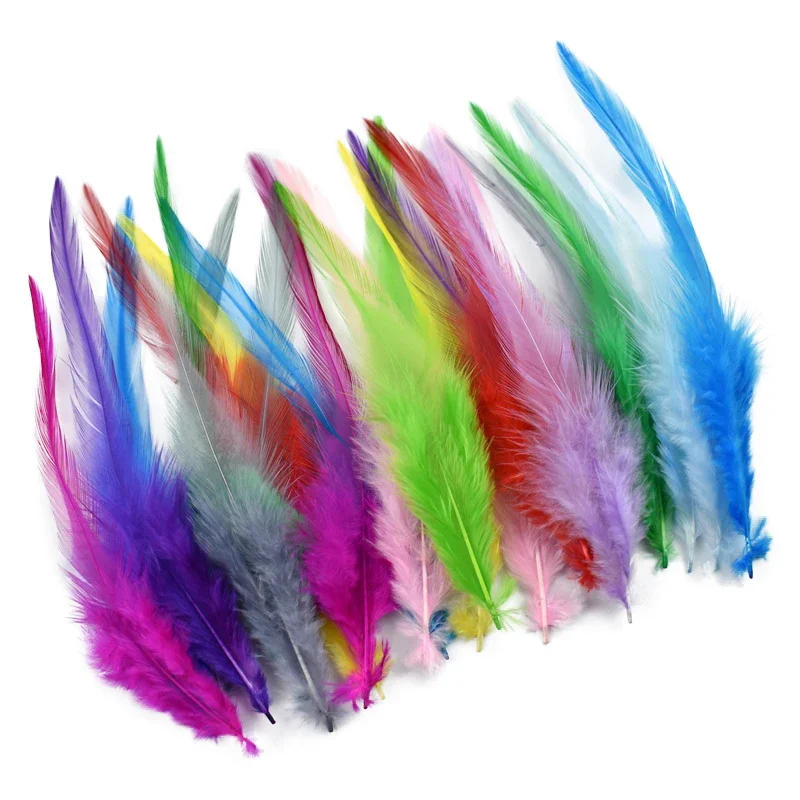 Description Picture 3 of item20Pcs Chicken Pheasant Feathers for Needlework Jewelry Handicraft Small Dream Catcher Fly Tying Materials Accessories Decoration