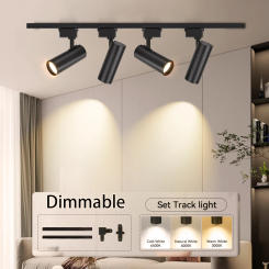 Dimmable Spot Led Ceiling Light Hanging Track Light Led Spotlights for Living Room Decor Adjustable Brightness Track Rail Lights