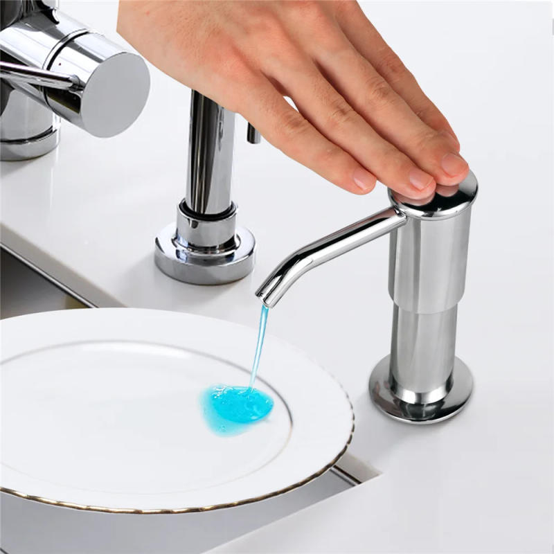 Description Picture 6 of itemUseful Kitchen Sink Liquid Soap Dispenser With Long Soft Tube Durable Plastic Pump Household Tools