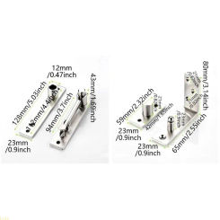 U13A 360 Degree Rotating Invisible Hinges Heavy Duty Door Hinges Bookcase Door Hinges Simple Installs for Bookcase & Secret
