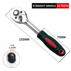 24 Teeth Extension, 1/4 ", Telescopic Ratchet Wrench Set, Socket Plate, Quick Release Wrenches, Repair Tool